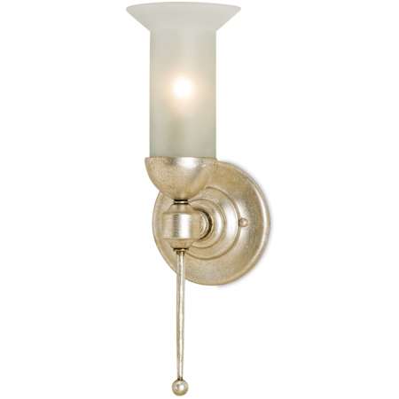 Currey and Company 17" Tall Wall Sconce Burnished Silver Leaf