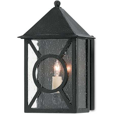 Currey and Company Ripley 1 Light 12-1/4" Tall Outdoor Candle Style Wall Sconce Midnight