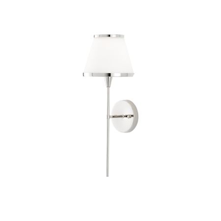 Currey and Company Brimsley 19" Tall LED Wall Sconce Polished Nickel / White
