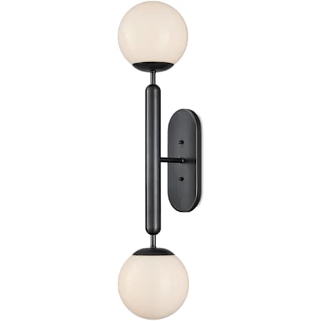 Currey and Company Barbican 2 Light 30" Tall Wall Sconce Oil Rubbed Bronze / White