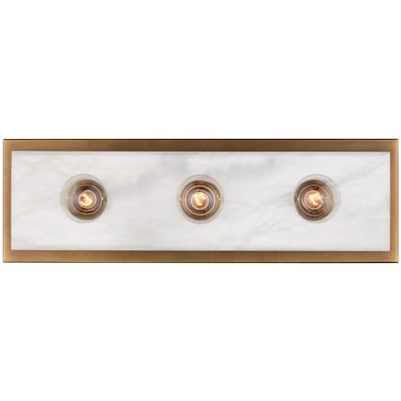 Currey and Company Berdine 3 Light 16" Tall Wall Sconce Natural / Antique Brass