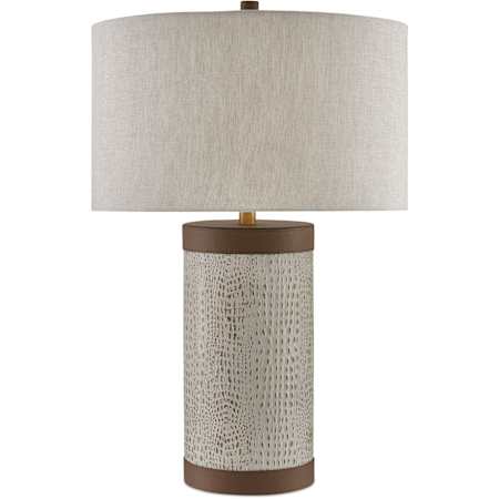 Currey and Company Baptiste 30" Tall Accent, Buffet Table Lamp Ivory and Brushed Brass