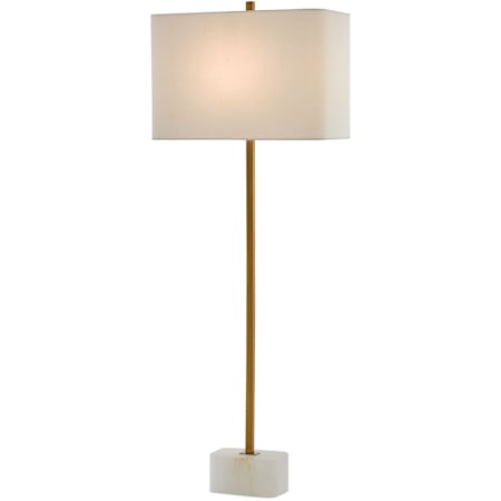 Currey and Company Felix 40" Tall Buffet Table Lamp Natural / Antique Brass