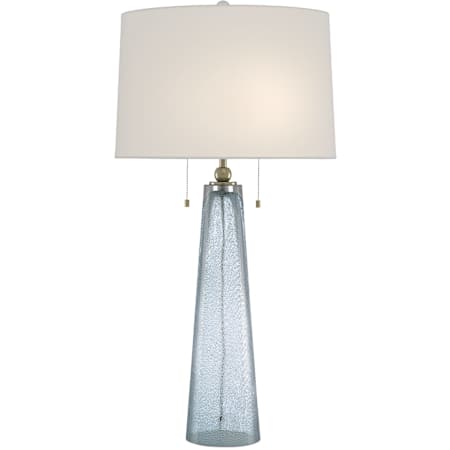 Currey and Company Looke 2 Light 34" Tall Buffet Table Lamp Blue / Brass