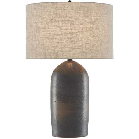 Currey and Company Munby 30" Tall Table Lamp with Fabric Shade Rust / Iron