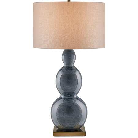 Currey and Company Cymbeline 34" Tall Table Lamp Steel Blue