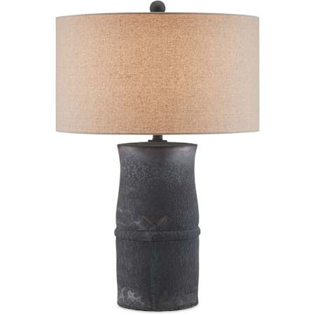 Currey and Company Croft 30" Tall Accent Table Lamp Charcoal