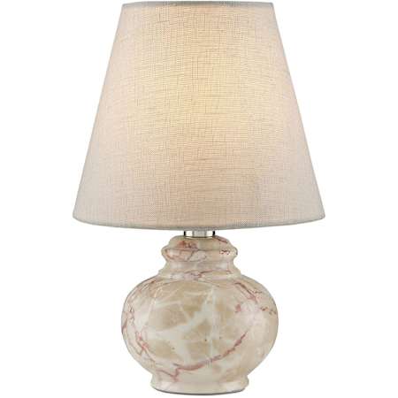 Currey and Company Piccolo 9" Tall Accent Table Lamp Pink