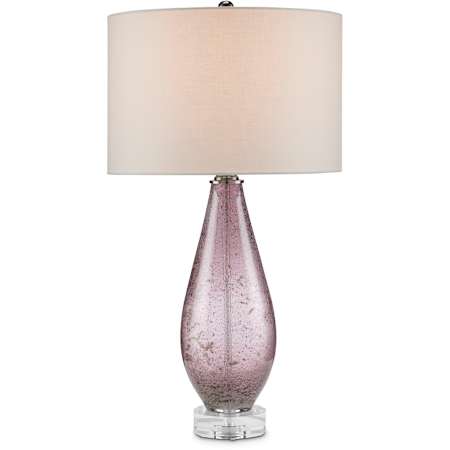 Currey and Company Optimist 30" Tall Buffet Table Lamp Purple / Clear / Antique Nickel