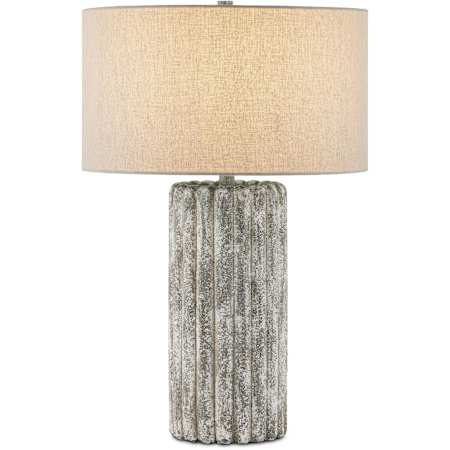 Currey and Company Boudoirs 28" Tall Buffet Table Lamp Dark Gray / Off-White