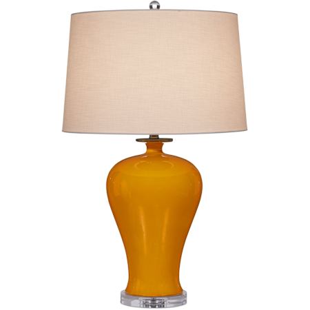 Currey and Company Imperial 31" Tall Vase Table Lamp Imperial Yellow / Clear