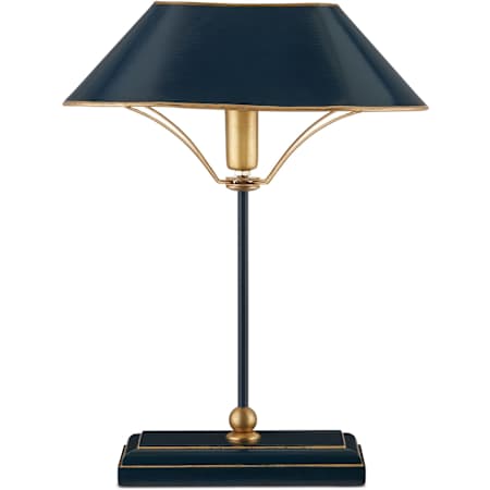 Currey and Company Daphne 17" Tall Buffet Table Lamp Navy / Gold
