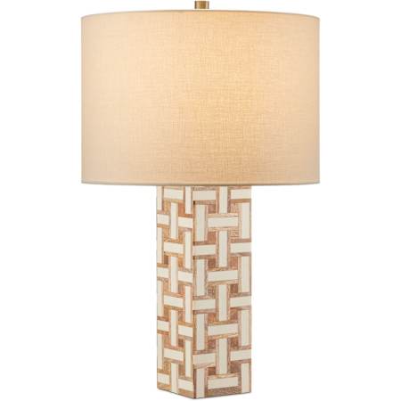 Currey and Company Aarna 27" Tall Ivory Buffet Table Lamp Natural / Ivory