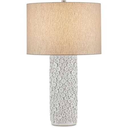 Currey and Company Buttons 28" Tall Buffet Table Lamp White