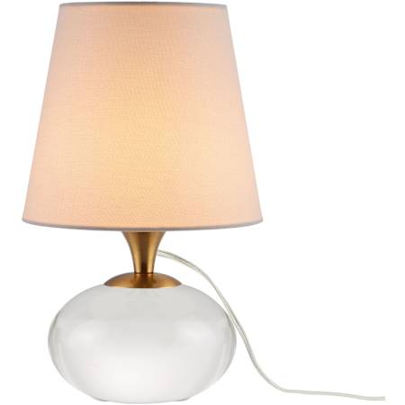 Currey and Company Diantha 15" Tall Buffet Table Lamp Clear / Antique Brass