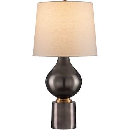 Currey and Company Tamerlane 28" Tall Buffet Table Lamp Black Nickel / Vintage Brass