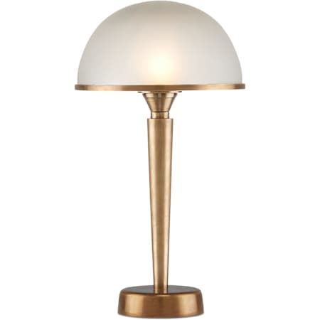 Currey and Company Gatsby 15" Tall LED Buffet Table Lamp Antique Brass / Frosted