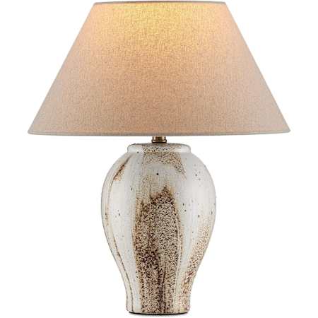 Currey and Company Latte 17" Tall Buffet Table Lamp Beige / Off-White