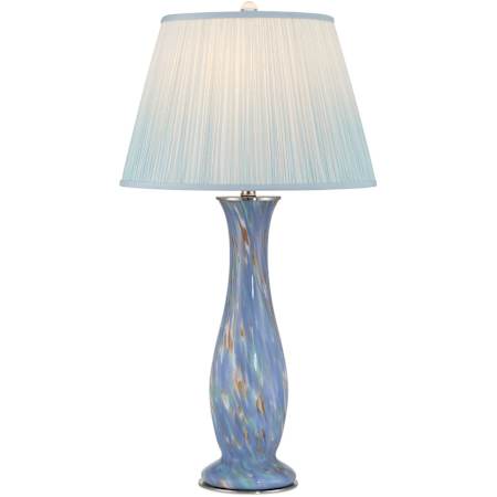Currey and Company Lapis 32" Tall Vase Table Lamp Blue / Pale Brown