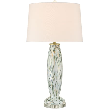 Currey and Company Motte 32" Tall Buffet Table Lamp White / Green / Pale Pink / Clear