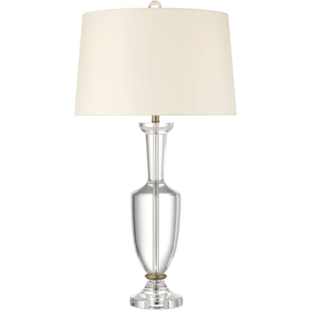 Currey and Company Classico 34" Tall Buffet Table Lamp Clear / Natural Brass