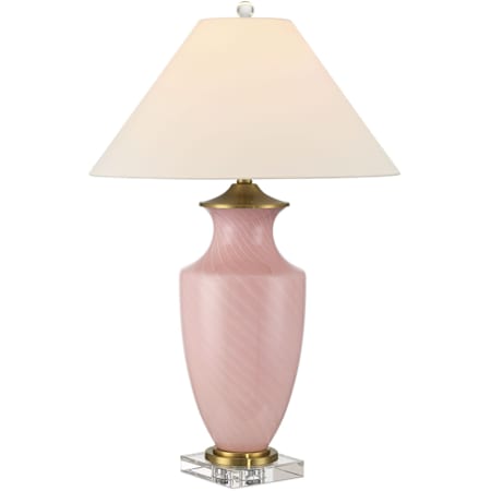 Currey and Company Lucy 31" Tall Vase Table Lamp Pink / Clear