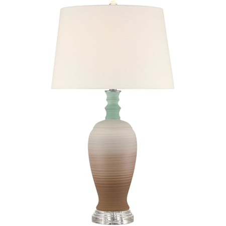 Currey and Company Happy 80s 31" Tall Vase Table Lamp Brown / Light Blue / Clear