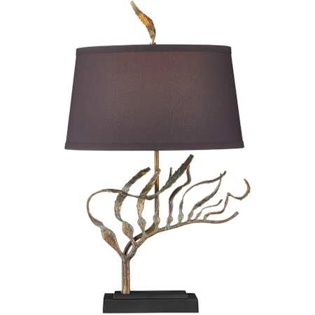 Currey and Company Latissima 24" Tall Buffet Table Lamp Verdigris / Black