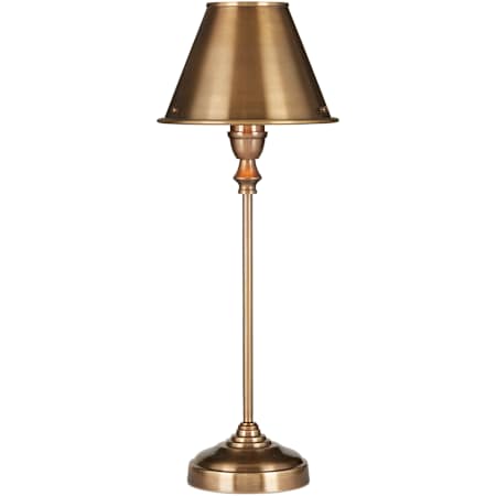 Currey and Company Rowsay 17" Tall Column Table Lamp Antique Brass