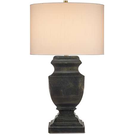 Currey and Company Balustrade 32" Tall Vase Table Lamp Distressed Light Black