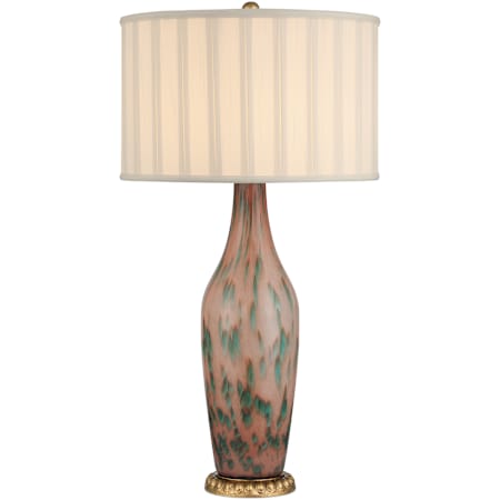Currey and Company Brielle 31" Tall Vase Table Lamp Pale Pink / Green / Brown / Gold Leaf