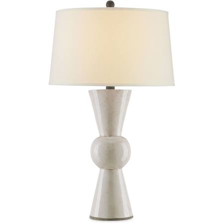 Currey and Company Upbeat 31" Tall Buffet Table Lamp Antique White
