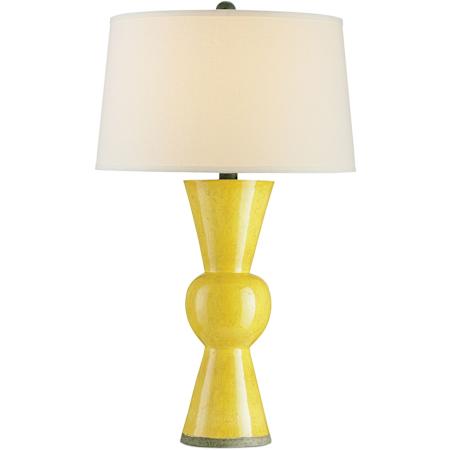 Currey and Company Upbeat 31" Tall Buffet Table Lamp Yellow