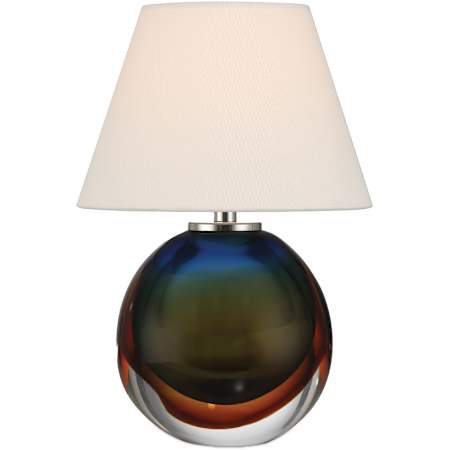 Currey and Company Voyage 12" Tall LED Buffet Table Lamp Green Blue / Amber / Clear