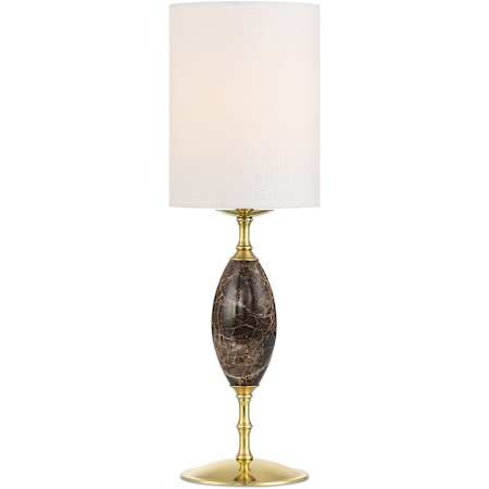 Currey and Company Marche 17" Tall LED Novelty Table Lamp Brown / Brass