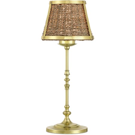 Currey and Company Deauville 16" Tall LED Novelty Table Lamp Polished Brass / Natural