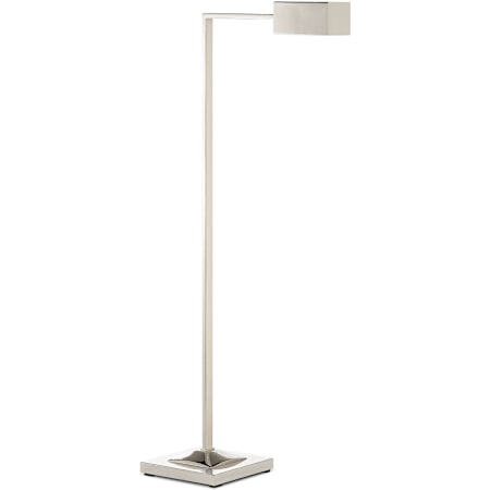 Currey and Company Ruxley 44" Tall Arc Floor Lamp with Metal Shade Polished Nickel