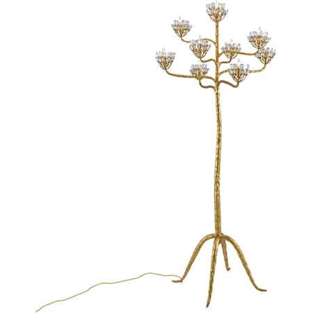 Currey and Company Agave 9 Light 72" Tall Tree Floor Lamp Gold Leaf
