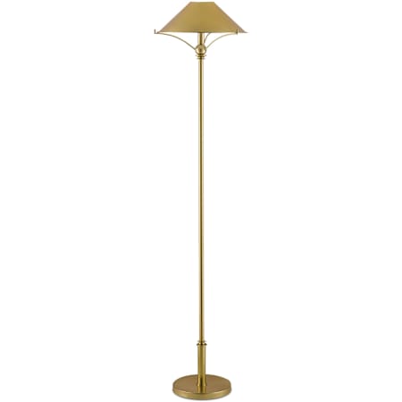 Currey and Company Maarla 59" Tall Buffet Floor Lamp Polished Brass