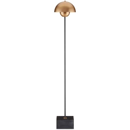 Currey and Company La Rue 58" Tall Floor Lamp Brushed Brass / Black