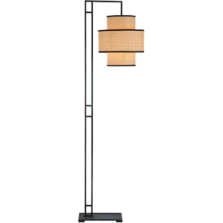 Currey and Company 70" Tall Accent Floor Lamp Blacksmith / Natural