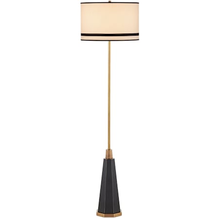 Currey and Company Gieves 65" Tall Buffet Floor Lamp Black / Bronze / Antique Brass