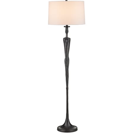 Currey and Company Mirage 64" Tall Column Floor Lamp Black