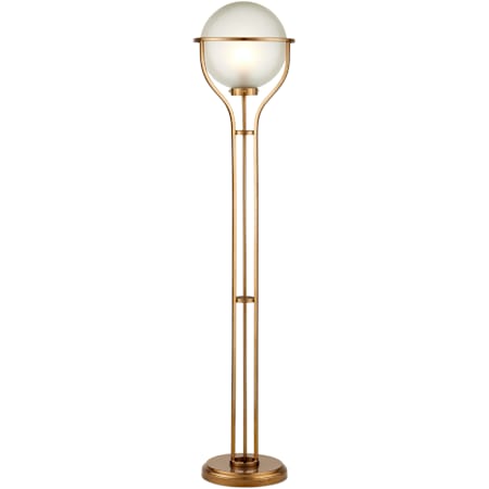 Currey and Company Metropolis 65" Tall Novelty Floor Lamp Metallic Champagne / Frosted