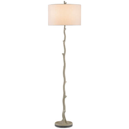 Currey and Company Beaujon 70" Tall Buffet Floor Lamp Aged Steel