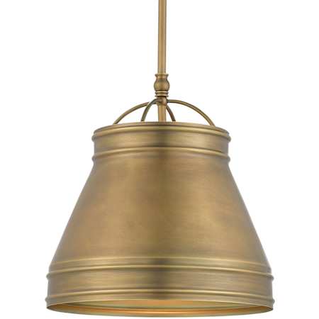 Currey and Company Lumley 13" Wide Pendant Antique Brass