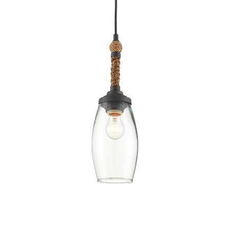 Currey and Company Hightider 6" Wide LED Mini Pendant Clear / Natural / French Black