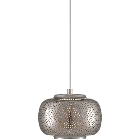 Currey and Company Pepper 6" Wide Mini Pendant Painted Silver / Nickel