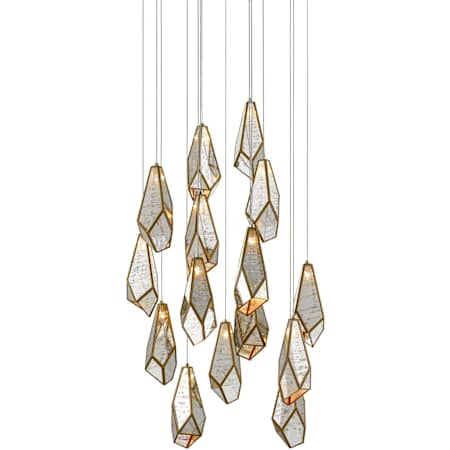 Painted Silver / Antique Brass
