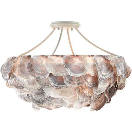 Currey and Company Seahouse Chandelier Smokewood / Natural Shell